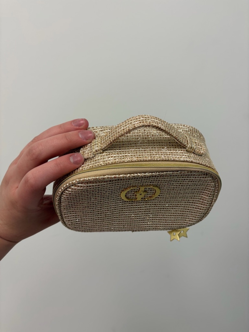 Christian Dior Gold Glitter Mini Top-Handle Bag - Picture 3 of 7